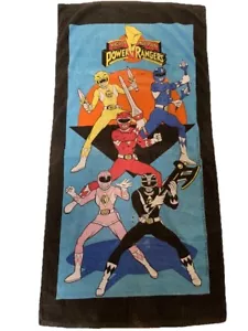1993 Mighty Morphin Power Rangers Action Figure Graphic Beach Bath Towel 54x28in - Picture 1 of 7