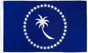 Chuuk 3x5 pies Poly Flag International Chuuks Country Flag of Chuuk - Imagen 1 de 3