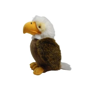 Logo Bear Big Bald Eagle Stuffed Plush Bird Animal 1994 10 inch Tall Vintage - Picture 1 of 7