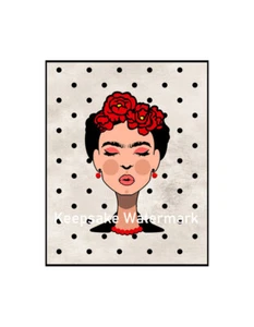 Frida Kahlo Pop Art Collage Crazy Quilt Block Free Shipping (A27 - Picture 1 of 1