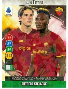 PANINI CALCIATORI ADRENALYN XL TITANS 2022 CARD T117 ZANIOLO - ABRAHAM (ROMA) - Imagen 1 de 2