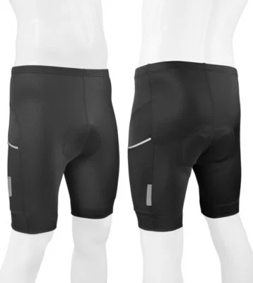 Tall Men's All Day Padded Cycling Shorts | Premiere Long Distance Touring Short - Image 1 of 4