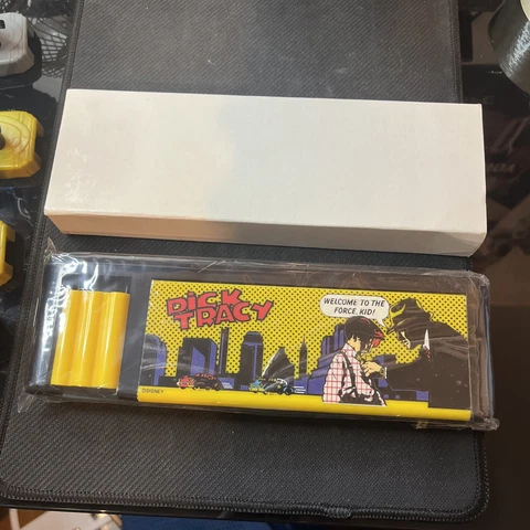 Vintage Dick Tracy Pencil Box Case Collectible Movie Disney VTG Comics 1990's Cover