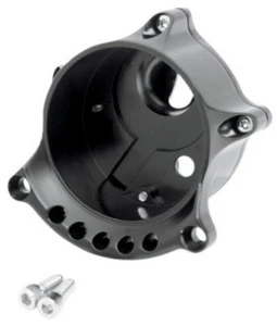 RSD - Cafe Gauge/Headlight Relocators Black Anodized Harley # 0207-2001-B - Picture 1 of 1