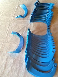 blue tiller blades uses 10 mm bolt 19 left and 19 right with offsets 38 quantity - Picture 1 of 2