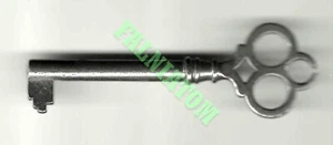 Llave esqueleto barril hueco vintage - aproximadamente 3" de largo - Imagen 1 de 1