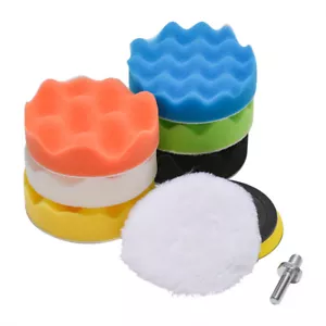 Car Polishing Buffing Pads Waxing Sponge Buffer Set Foam Polisher Kit for Drill - Picture 1 of 9