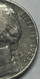 1983 D jefferson nickel ERROR misplaced - HIGH mint mark RARE - Picture 1 of 4