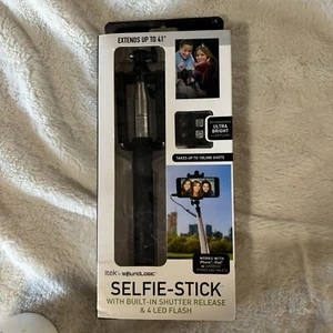 Sound Logic XT Selfie Stick Rechargeable with Built-in Shutter Button - Picture 1 of 6