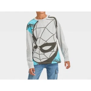 Boys' Disney 100 Marvel Spider-Man Amazing Long Sleeve Knit Shirt - LARGE NWT - Picture 1 of 1