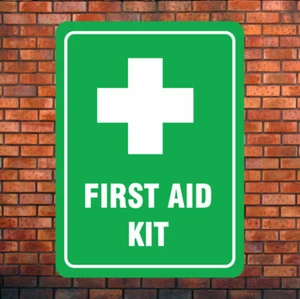 FIRST AID KIT SIGN VARIOUS OPTIONS - Picture 1 of 1