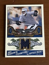 2011 Upper Deck Goodwin Champions Paul Rabil memorabilia card