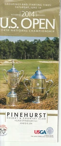 2014 US Open Golf Grouping/Start Times Program 14JUN Pinehurst NC MY20 - Foto 1 di 5
