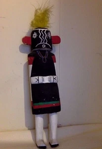 Antique Hopi Kachina figure. Cottonwood. Multicolor. Handmade. 12". 1880-1900. - Picture 1 of 7