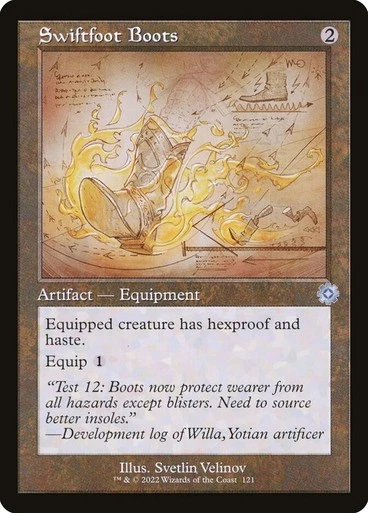MTG - Swiftfoot Boots - Retro Frame - The Brothers' War - Magic the Gathering - Image 1 of 1