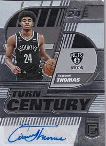 22/23 ELITE CAMERON THOMAS TURN OF THE CENTURY AUTO BROOKLYN NETS - Picture 1 of 2