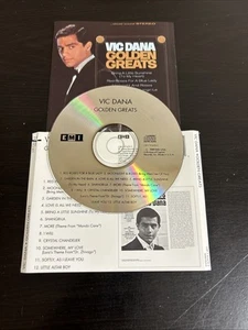 Vic Dana Golden Greats CD 1989, Liberty Records Disc & Inlay Only No Case - Picture 1 of 6