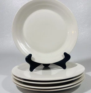 Royal Doulton 1815 Dinner Plates 11-1/4" White Gray Fade Crackle Stripe Set of 5 - Picture 1 of 19
