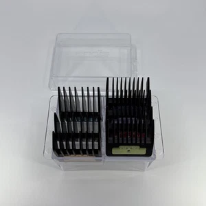Andis Universal Stainless Steel Attachment Clipper Comb 7 Piece Dog Grooming Kit - Picture 1 of 3