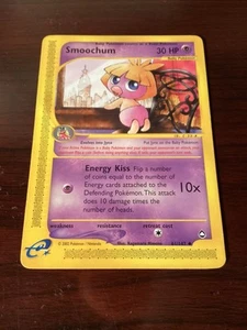 Carta Pokemon LP Smoochum 61/147 Aquapolis - Foto 1 di 2