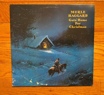Merle Haggard - Goin' Home For Christmas LP Epic PE 38307 1984 Pressing VG+ - Image 1 of 4