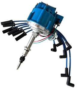 Distributor HEI + Delphi Wire Set For Toyota Land Cruiser FJ40 FJ60 2F 3F 4L V6 - Picture 1 of 13