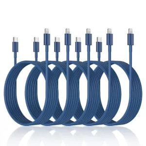 5Pk 3ft 20W USB Type C Fast Charging Cable for iPhone 14 13 12 11/Mini/Pro/ProMa - Picture 1 of 7