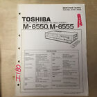 Toshiba Instrukcja serwisowa do magnetowidu wideo M-6550 M-6555