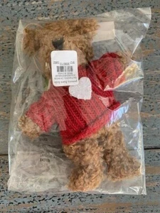 NWT Pottery Barn Kids St Jude Sherpa Bear with Sweater Christmas Tree Ornament - Picture 1 of 1