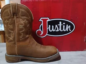 Justin Herren Stampede Rush weiche Zehenpartie Western Arbeitsstiefel WK4330 - Bild 1 von 6