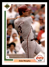 1991 Upper Deck Dale Murphy    #447 Philadelphia Phillies