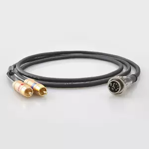 Cable de audio HiFi negro de cobre puro Naim Quad 4/5 pines DIN a doble 2-RCA para Naim - Imagen 1 de 11