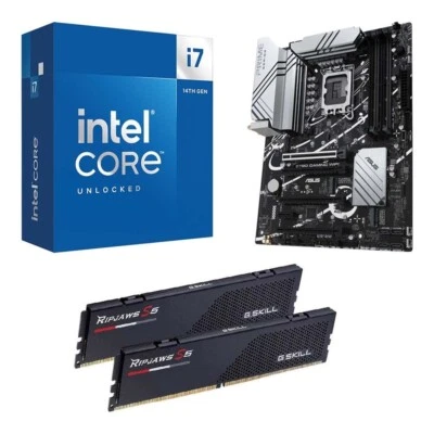 Intel Core i7-14700K, ASUS Z790 Gaming WiFi7, G.Skill Ripjaws S5 32GB Kit DDR5 6 - Immagine 1 di 4