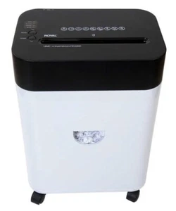 Royal Shredder Micro-Cut Paper Shredder, 14-Sheet, Black/White - Picture 1 of 7
