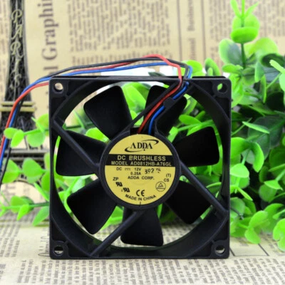 ADDA 8025 12V 0.25A 8CM AD0812HB-A76GL Chassis Industrial Cooling Fan - Image 1 of 4