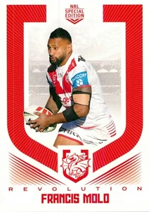 2024 St George Illawarra Dragons NRL TLA Revolution Special Card - Francis Molo - Picture 1 of 3