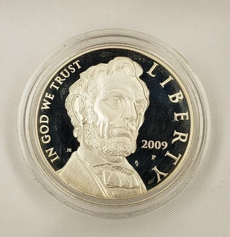2009 P $1 Abraham Lincoln Commemorative Silver Dollar - PF - C0157 - STOCK Cover