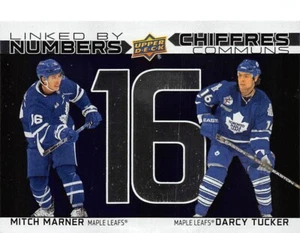 2023-24 UD Tim Hortons Greatest Duos Linked by Numbers #LN7 Marner/Tucker - Picture 1 of 2