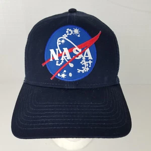 NASA Otto 6 Panel Herren Snapback Mesh Navy Blau Mütze Kappe Einheitsgröße - Bild 1 von 10