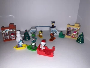 Paw Patrol Arctic Winter Snow Rescue Christmas Holiday Playset Mini 2” Figures - Picture 1 of 6