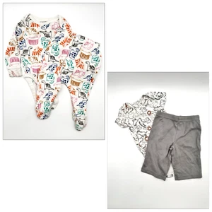 Carter’s & Old Navy 0-3 Months - Lot Of 2 Baby Outfits - Picture 1 of 8