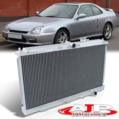 2 Core Aluminum Radiator For 1997-2001 Honda Prelude Type-SH H22 / 94-97 Accord Foto 1 de 4