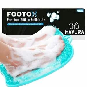 Footox Silicone Foot Brush Foot Wash Brush Foot Massage Shower Mat Foot Exfoliating Mat - Picture 1 of 6