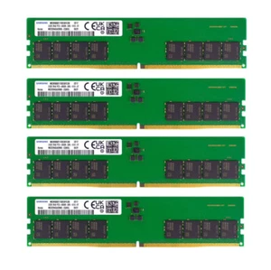 Samsung 128GB (4X32GB) DDR5 4800MHz PC5-38400 UDIMM Memory Ram M323R4GA3BB0-CQK - Picture 1 of 5