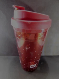 Dunkin Donuts Red with Stars 2015 Travel Tumbler - Picture 1 of 6