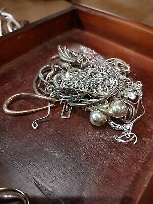925 Sterling Silver Jewelry Scrap Lot • 37$
