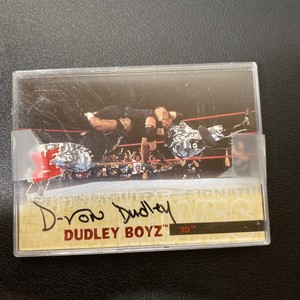 2001 Fleer WWF Wrestlemania Signature Moves D-von Error /500 Auto