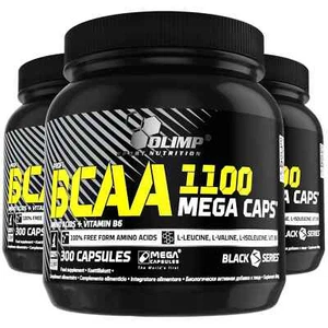 BCAA 1100 - 300 MEGA CAPPS - Aminoacidi + Vitamina B6 + Leucina - Crescita muscolare - Foto 1 di 4