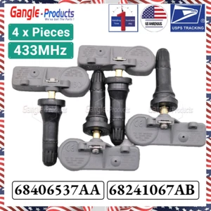4PCS TPMS Sensors 68406537AA Tire Pressure Sensor for CHRYSLER JEEP DODGE - Picture 1 of 6