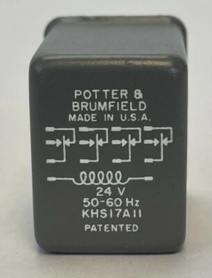 AMF POTTER & BRUMFIELD KHS17A11 RELAY 4PDT 3A 24VAC 50-60HZ - Image 1 of 4